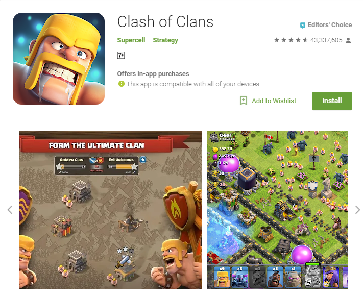 Clash Of Clan For Windows Phone Free Download