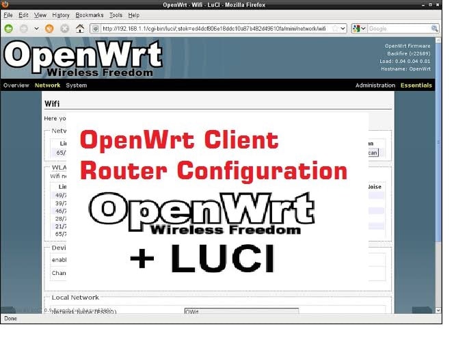 OpenWrt Client Router Setup