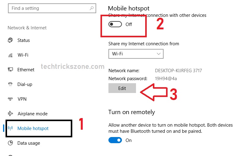 windows 10 cant set up mobile hotspot