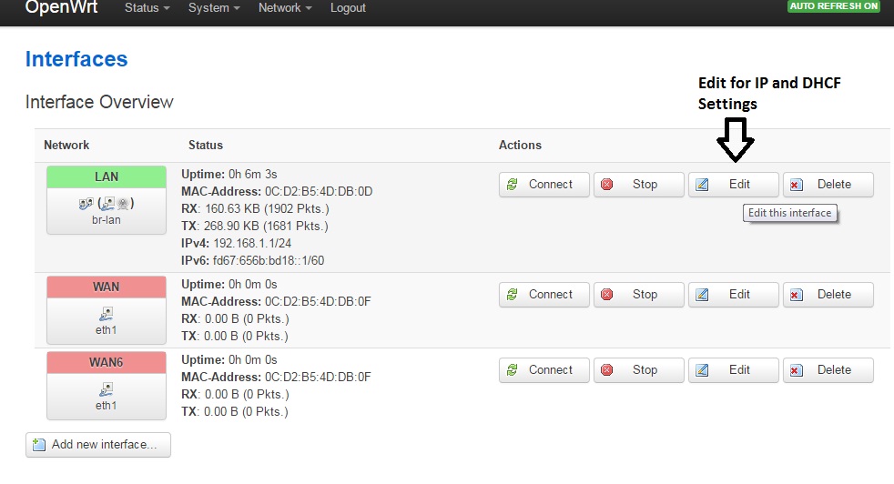 openwrt multiple dhcp pools