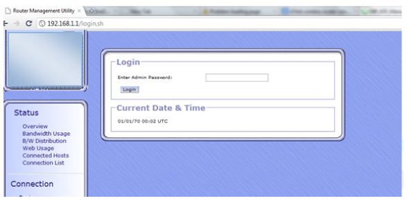 Speedifi Device Login PAge