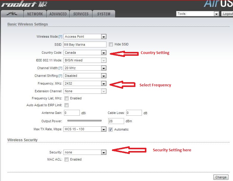 UBNT AIrgrid Configuration for Point to Point