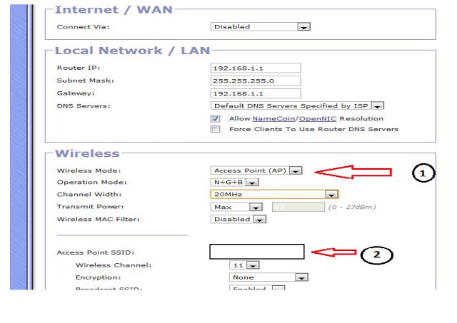 Gargoyle Router Wireless Settings