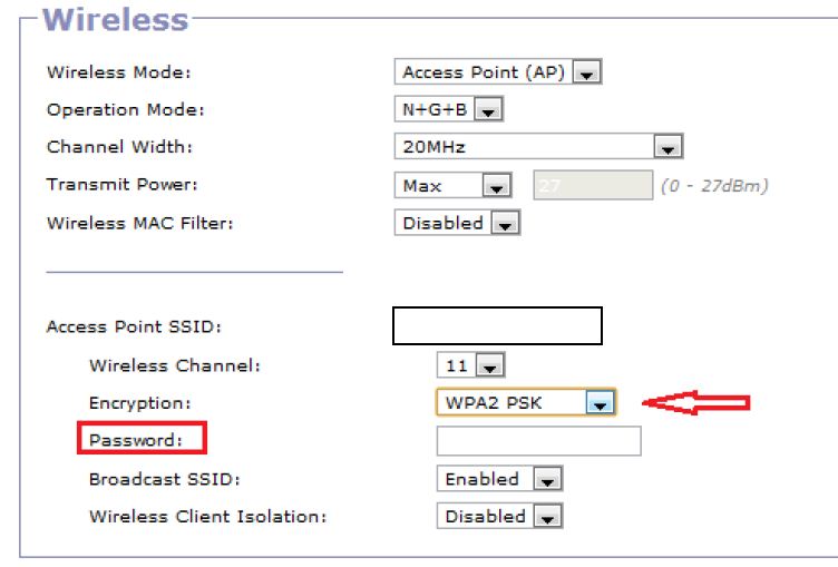 Gargoyle Wireless Password Configuration