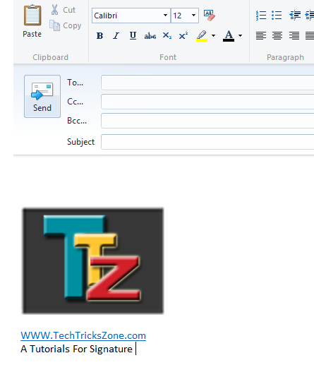 Add Image Signatures to Windows Live Mail