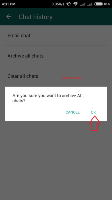 whatsapp chat deleted automatically