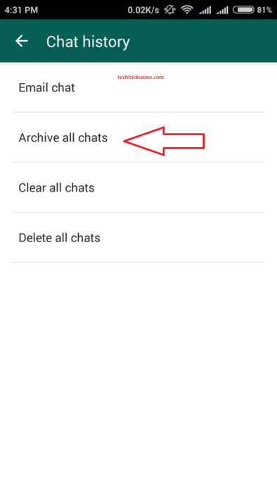 whatsapp chat archive iphone