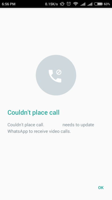 whatsapp video call to skype