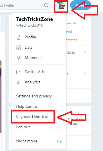 twitter shortcut code imo icon