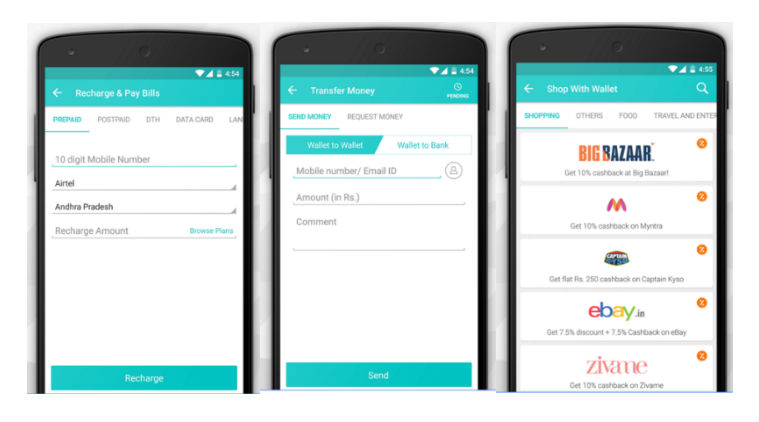 mobile wallet service providers in india