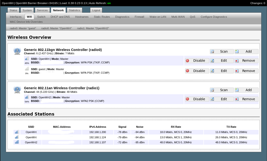 OpenWrt OpenSource Firmware