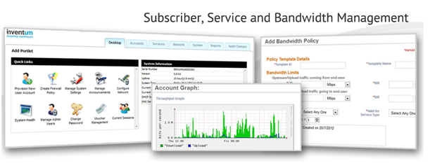 Inventum Radius and Bandwidth Management software