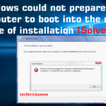 Windows could not prepare the computer to boot into the next phase of installation