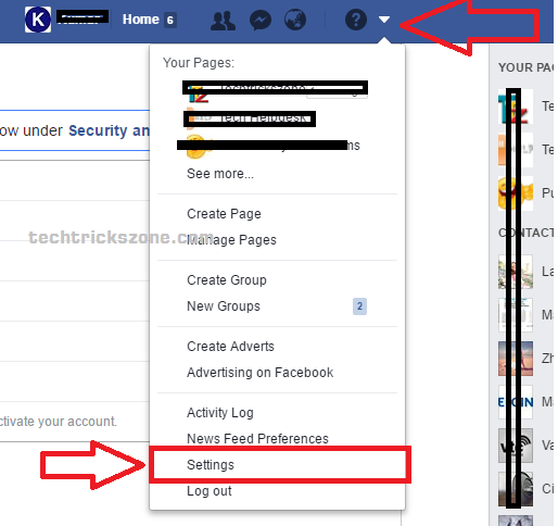 facebook Blocking option