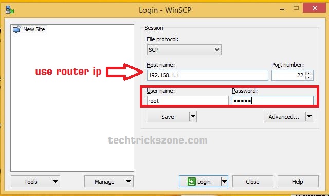 openwrt firmware upgarde with winscp software