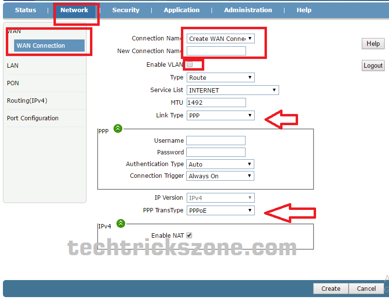 Fiber OLT configuration