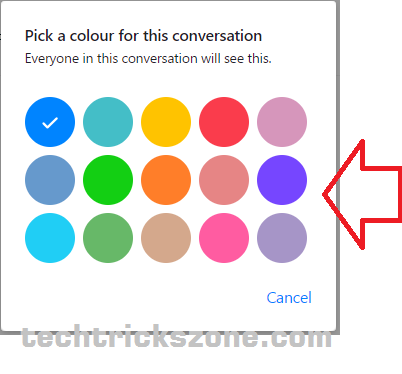 how to change facebook chat colors to black