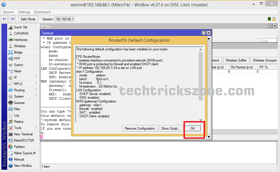 How to configure Mikrotik DISC Lite5 without winbox