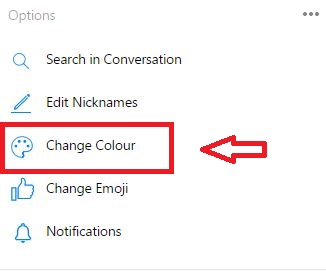 how to change your facebook chat color