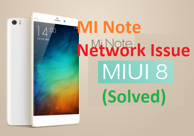 RedMi Note 3 Not Showing network