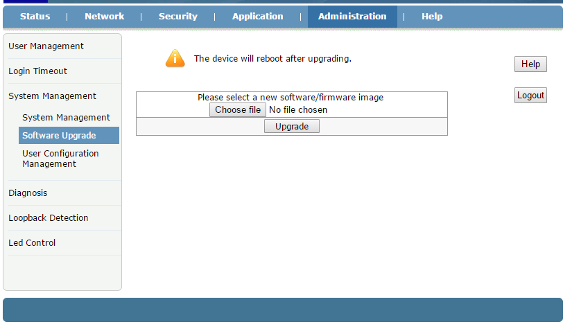 OLT firmware up gradation 