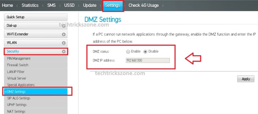 airtel 4g dongle wifi setting