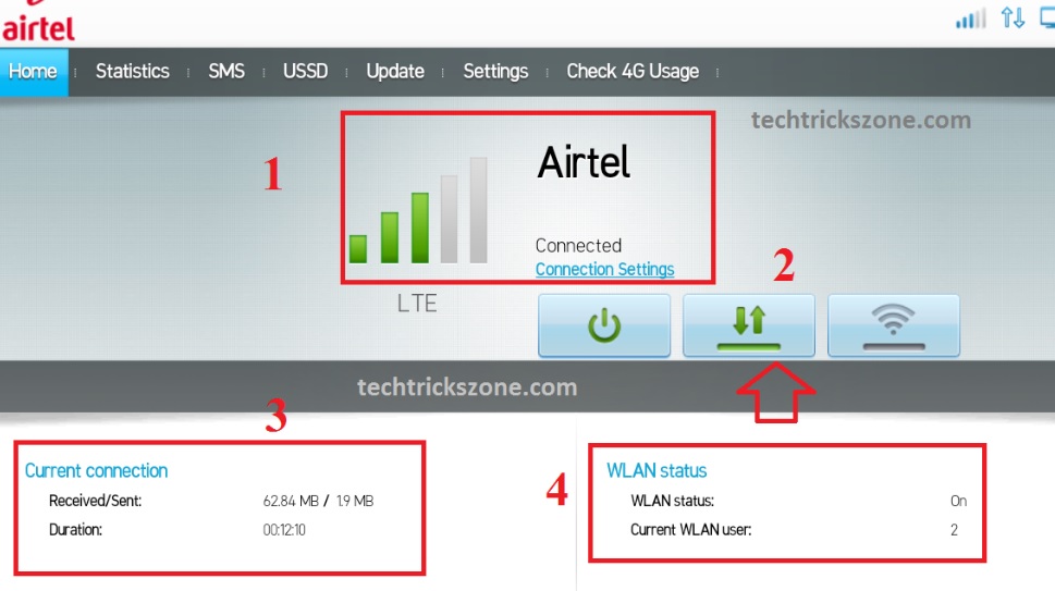 airtel 4g hotspot portable wifi router connect to pc