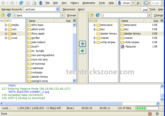 ftp client software windows 8