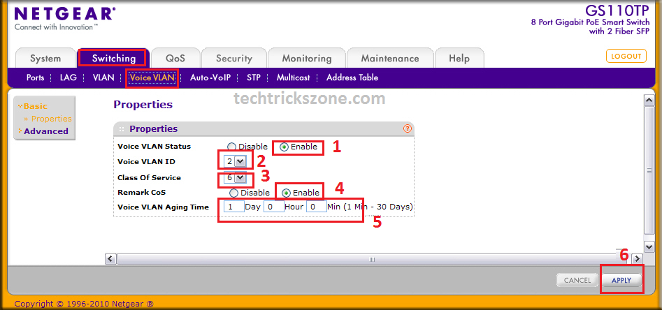 netgear m4100-d12g managed switch configuration