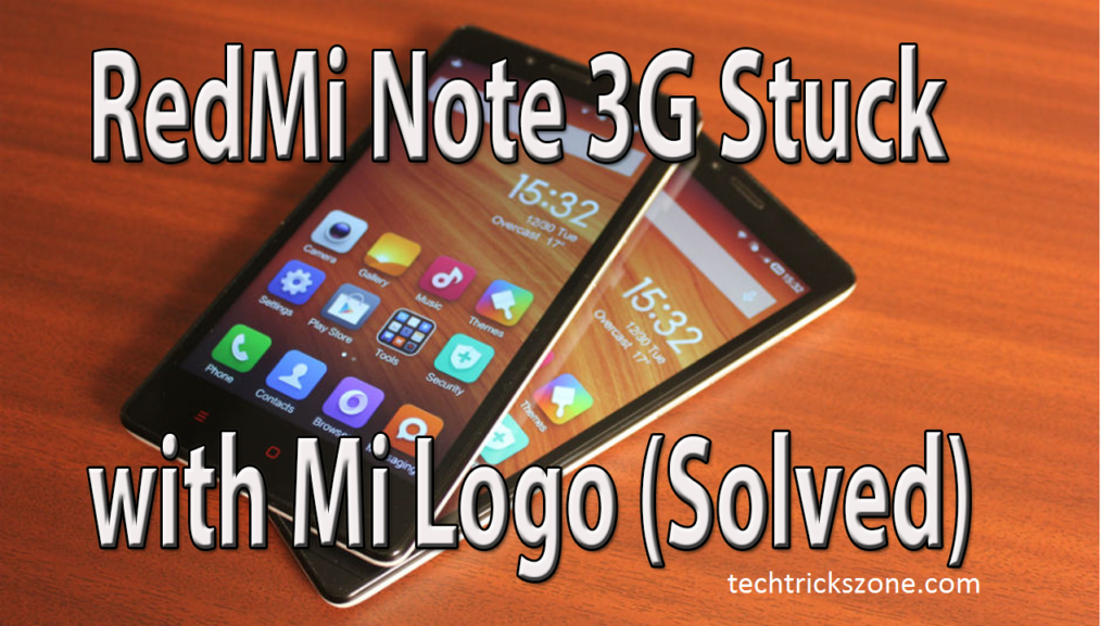 redmi note stuck at mi logo