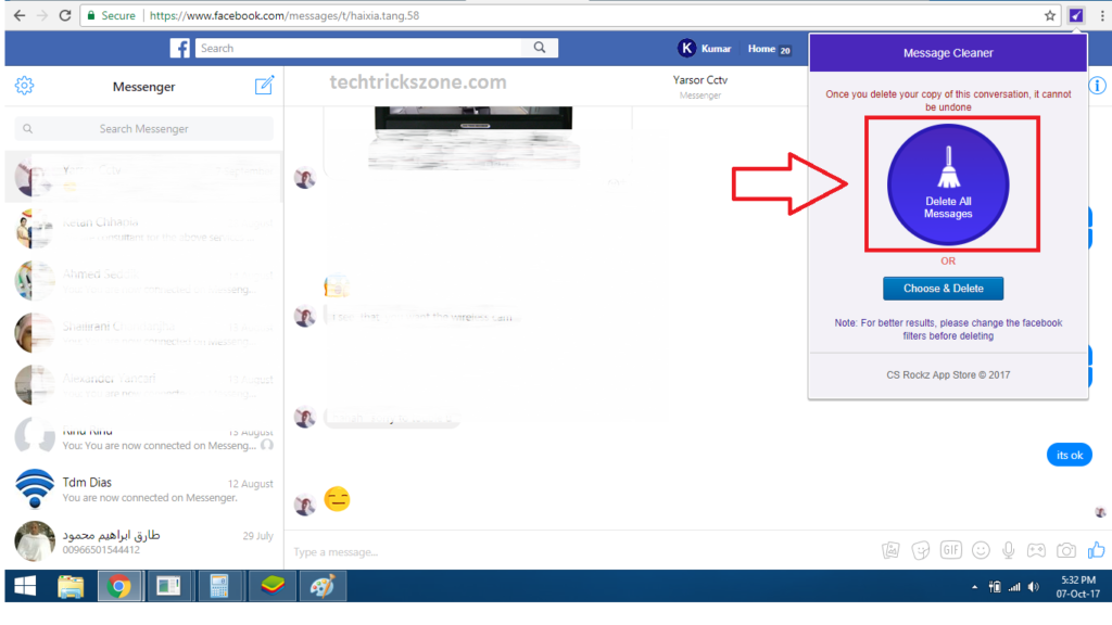 How to how to delete facebook messages all at once simple Steps [Tricks]