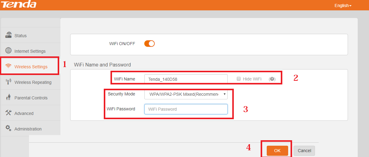 tenda wifi router bandwidth control 