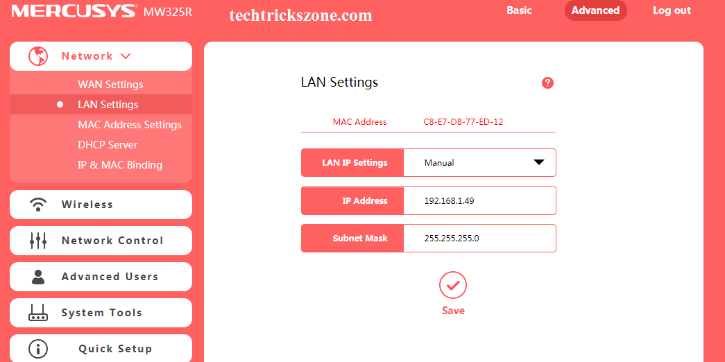 how to disable dhcp server in mercusys router