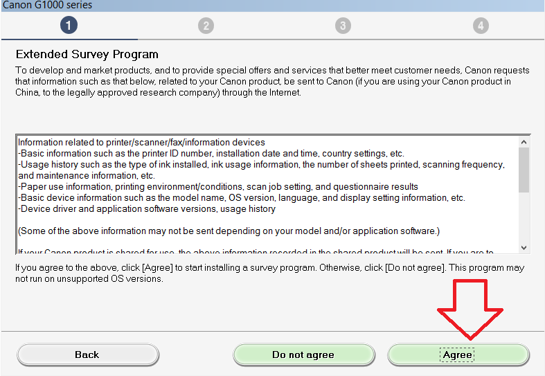 canon G1000 printer driver for windows XP