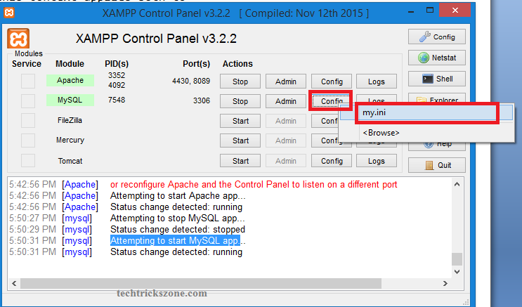  localhost/phpmyadmin is giving 404 error and http