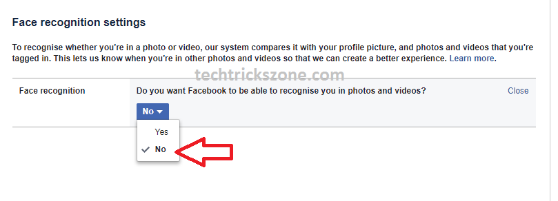 How to turn off facial recognition in Facebook photos 