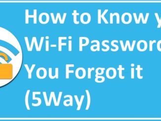 forgot my wifi password