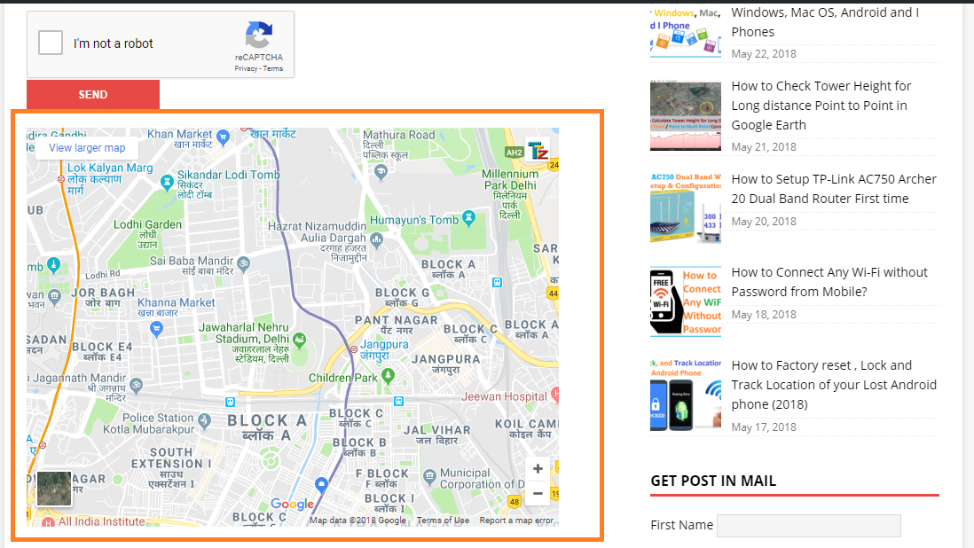 how to add location map in facebook page