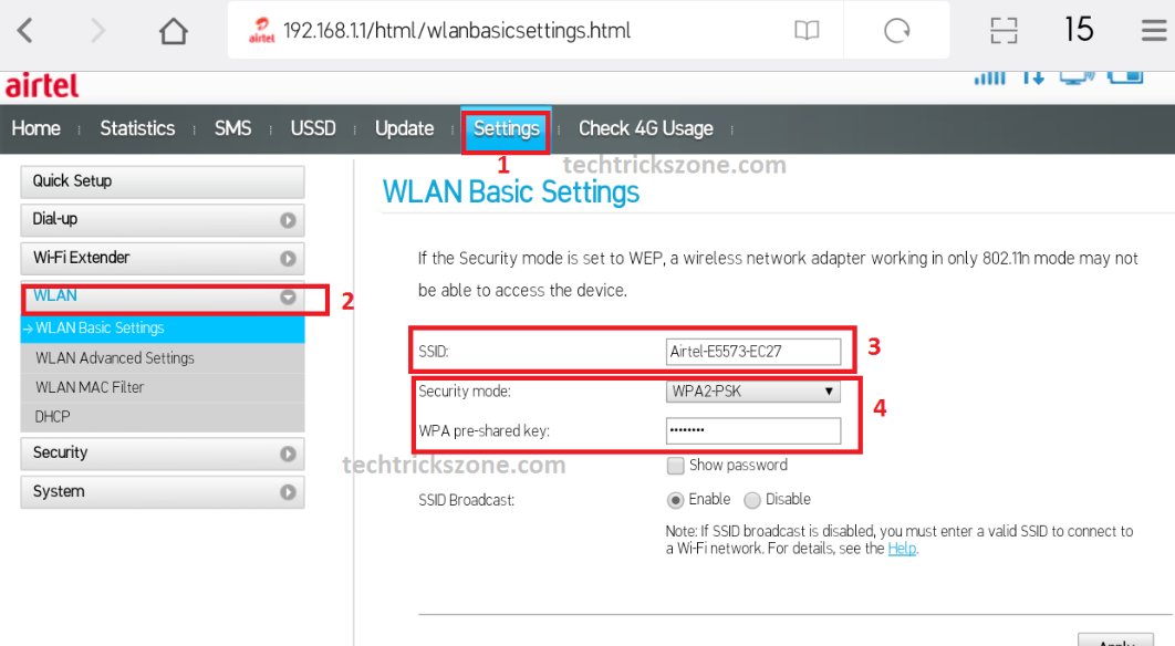 wie zu verwenden airtel 4g hotspot tragbare wifi router