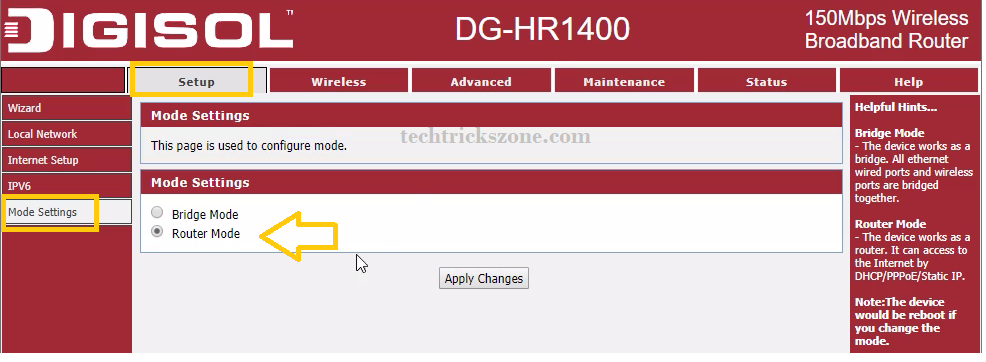 Digisol 300 Mbps Wireless Router (DG-HR3400)