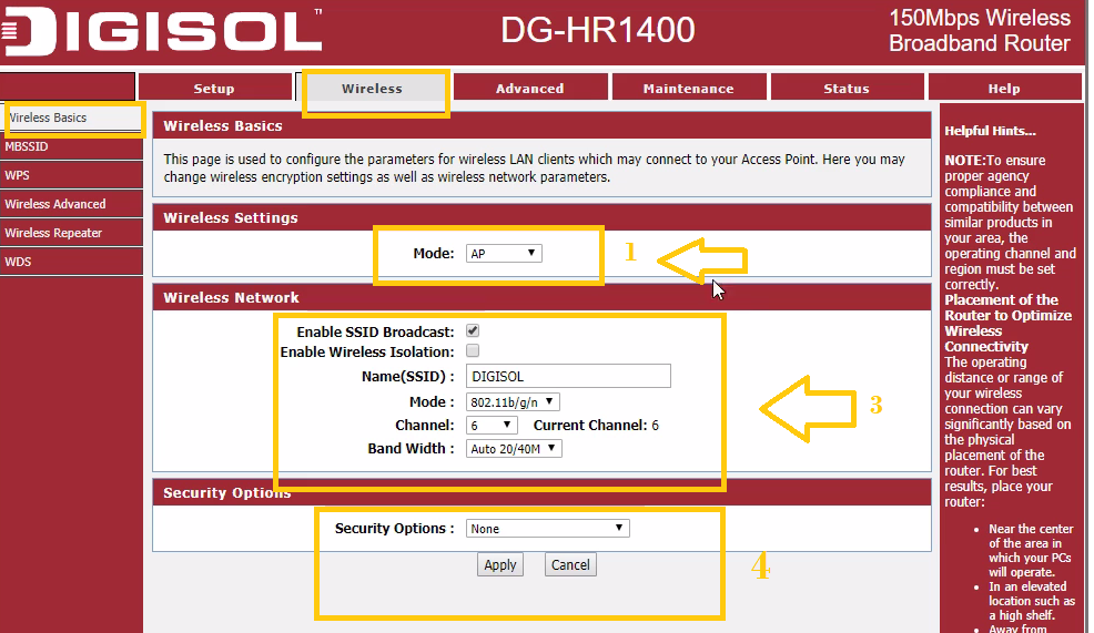 how to configure digisol router dg-hr3400 without cd