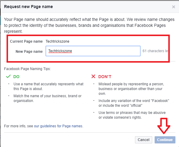 How To Change Your Facebook Page Name From Mobile