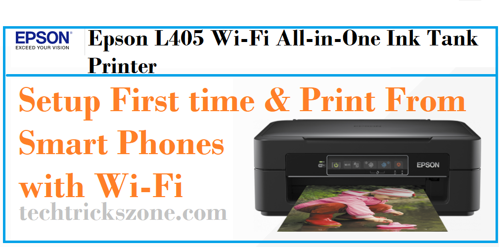 Epson L405 print from smart phone