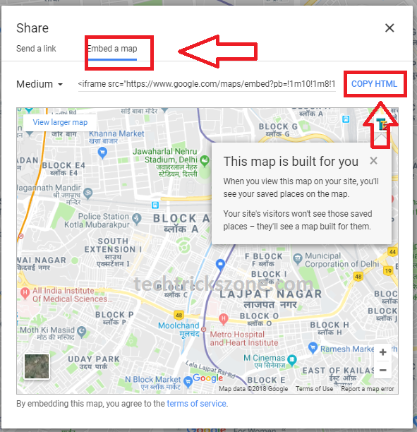 how to add location to mapquest