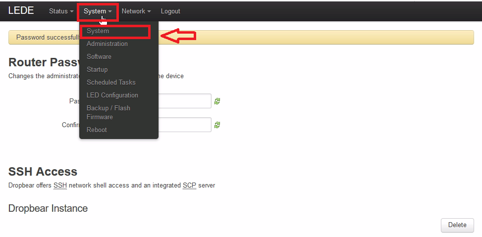 How do I revert back to an OpenWrt router configuration