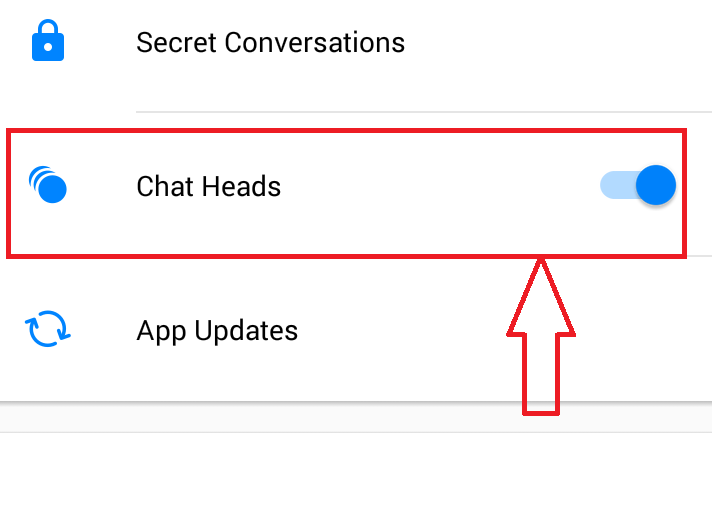 How to disable Facebook messenger chat heads on Android