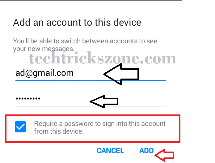 how to switch account in messenger without password