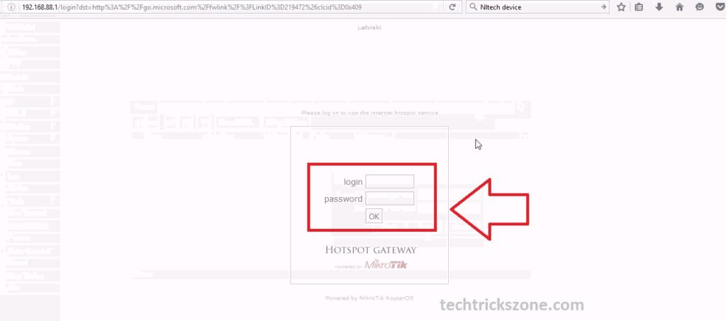 mikrotik responsive hotspot login page