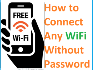 How to Connect WiFi without Password from mobile