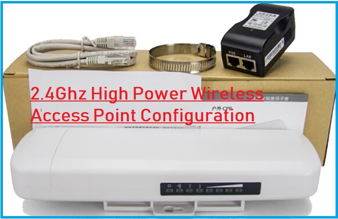 ATSW-1000i High Power Outdoor Device AP mode configuration.